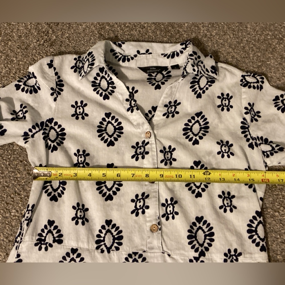 Mlle Gabrielle Navy and White Floral Beach Dress - Picture 8 of 8